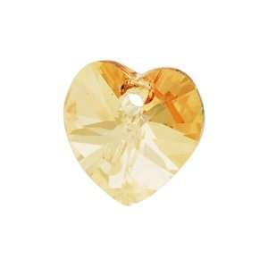  Swarovski Hearts 6228 10mm Crystal Golden Shadow (6) Arts 