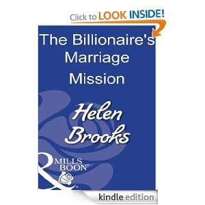 The Billionaires Marriage Mission Helen Brooks  Kindle 