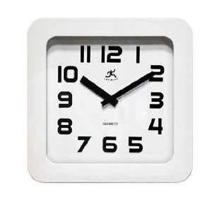  Affinity White 9 Square Wall Clock