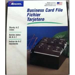   Business Card File (Holds 250 Cards) Made in the USA