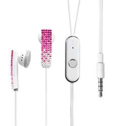 LG ENV Touch vx11000 Luxury Pink Rhinestone Diamante Handsfree Headset 