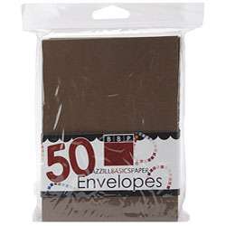 Bazzill A2 Carob Envelopes (Pack of 50)  