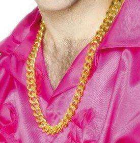 BLING BLING  BIG DADDY CHUNKY GOLD LOOK CHAIN PIMP GANGSTER TRAVOLTA 