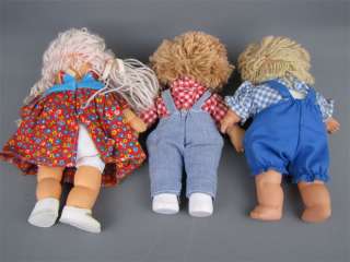 Vintage Lot Mini Soft Body Cabbage Patch Kids Dolls 9  