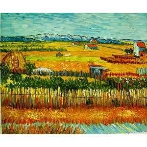 Shellintime ,Reproduction Oil Painting of Van Gogh ,Harvest at La Crau 