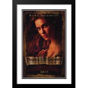 Pirates of the Caribbean 20x26 Framed and Double Matted Movie Poster 