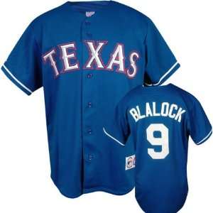 Hank Blalock Majestic MLB Alternate Royal Replica Texas Rangers Jersey