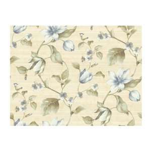   Wallcoverings CG5623 Willow Woods Tulip Floral Wallpaper, Soft Green