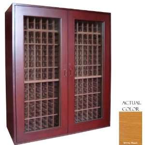   500 Bottle Wine Cellar   Glass Door / Whitewash Cabinet Appliances