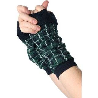 Japanese Harajuku Girl Power Plaid Armwarmer Fingerless Gloves   More 
