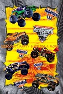 Monster Truck Jam Stickers 2 Sheets NEW  