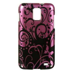 For Samsung Skyrocket Galaxy S II 2 HARD Case Phone Cover Purple Black 