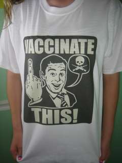 Vaccinate THIS T shirt Anonymous Occupy Wall Street  