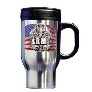 United States Army Stainless Steel Travel Mug  Kitchen 