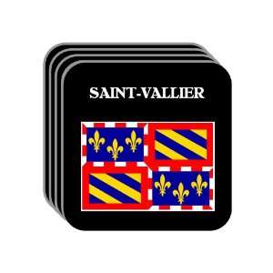 Bourgogne (Burgundy)   SAINT VALLIER Set of 4 Mini Mousepad Coasters