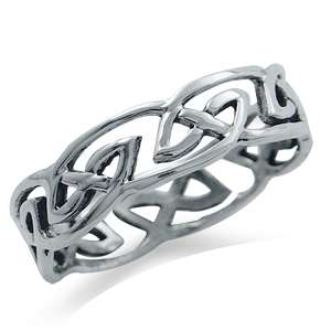 Irish Celtic Knot 925 Sterling Silver Ring Size 6,7,8,9  