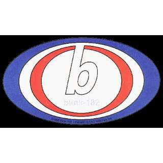 Blink 182   Classic Blue, White & Red Oval Logo   Sticker 