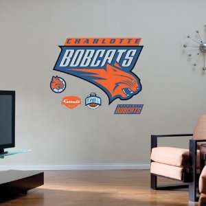   Charlotte Bobcats Team Logo Fathead Wall Sticker