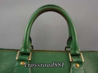 Authentic Louis Vuitton Green Epi Speedy 25 Bag Very Good Condition 
