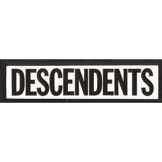 Descendents   Black & White Rectangle Logo   Large Jumbo Vinyl Sticker 