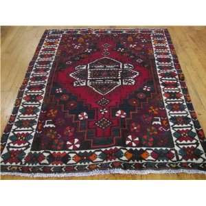   Red Persian Hand Knotted Wool Shiraz Square Rug Furniture & Decor