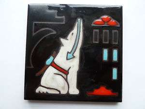 VINTAGE RARE ITALIAN ART TILE MADE IN ITALY  