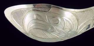 Coast Indian Sterling Silver Eagle Motif Spoon  