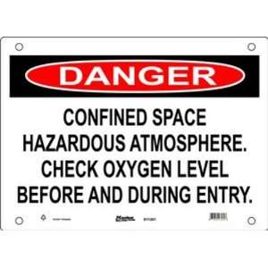   Space Hazardous Atmosphere Check Oxygen Level Before And During Entry