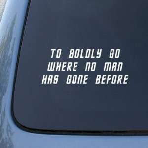 To Boldly Go   Star Trek   Car, Truck, Notebook, Vinyl Decal Sticker 