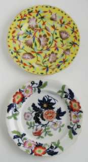 Ironstone China, Gaudy Plate + Unmarked Plate (cond.)  