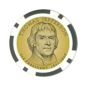  Thomas Jefferson Poker Chip Card Guard Great Gift Idea 