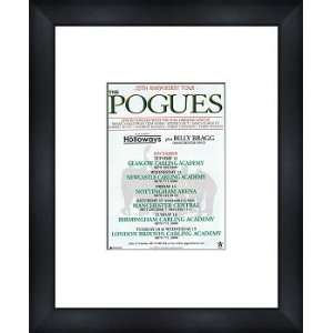 POGUES UK Tour 2007   Custom Framed Original Ad   Framed Music 
