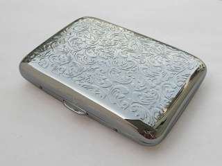 New Silver embossed arabesques Cigarette Case  