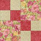 RJR Rose Cottage Pink Mauve Floral Quilt Kit Fabric Pre
