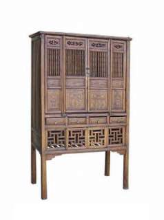 Vintage Chinese Ru Yi Kitchen Display Cabinet s1256  
