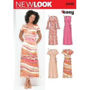  New Look Sewing Pattern 6349 Misses Dresses, Size A (8 10 
