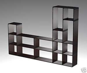Book shelf display EZ Cubes room divider TV Stand WHITE  
