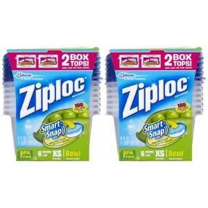  Ziploc Extra Small Bowl Container, 6 ct 2 ct (Quantity of 
