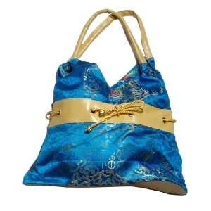  Chinese Flowered Silk Handbag 