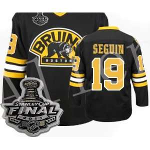  2012 New NHL Boston Bruins#19 Seguin Black/white/yellow 