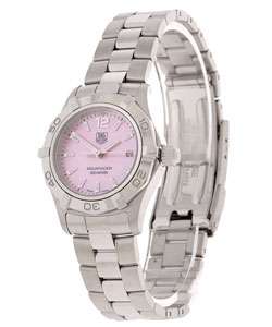 Tag Heuer Womens Pink Mother of Pearl Dial Watch  