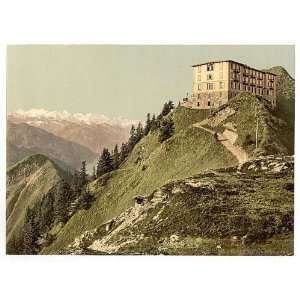  Photochrom Reprint of Hotel, Stanserhorn, Switzerland 