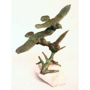   Galleries SRB44694 3 Flying Bird in Reeds Bronze