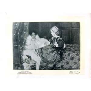    1896 ART JOURNAL ALMA TADEMA WOMAN BED LITTLE GIRL