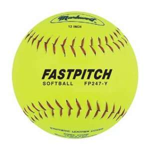   Fastpitch Softballs HI VIS YELLOW 12 (ONE DOZEN)