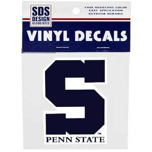    Penn State  Decal 3 with Block S Print 