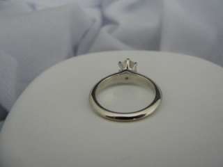 Tiffany &Co. Diamond Engagement Ring in Platinum   Size 6 *WITH BOX 