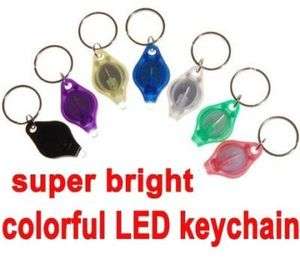 LED Super Bright Mini FlashLight Ring Keychains  