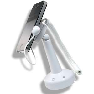 Brand New White Anti Theft Security Alarm Telescopic Cell Mobile Phone 