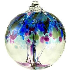   Tree of Enchantment 6 Hanging Witch Ball Ornament by Kitras Art Glass